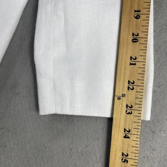 MADEWELL The Larsen Blazer Women Size XS 100% Linen White - Picture 14 of 16